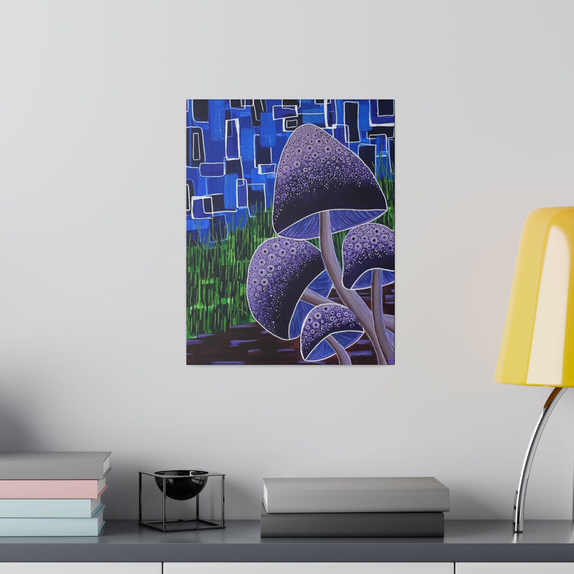 Forest Mushrooms Matte Canvas