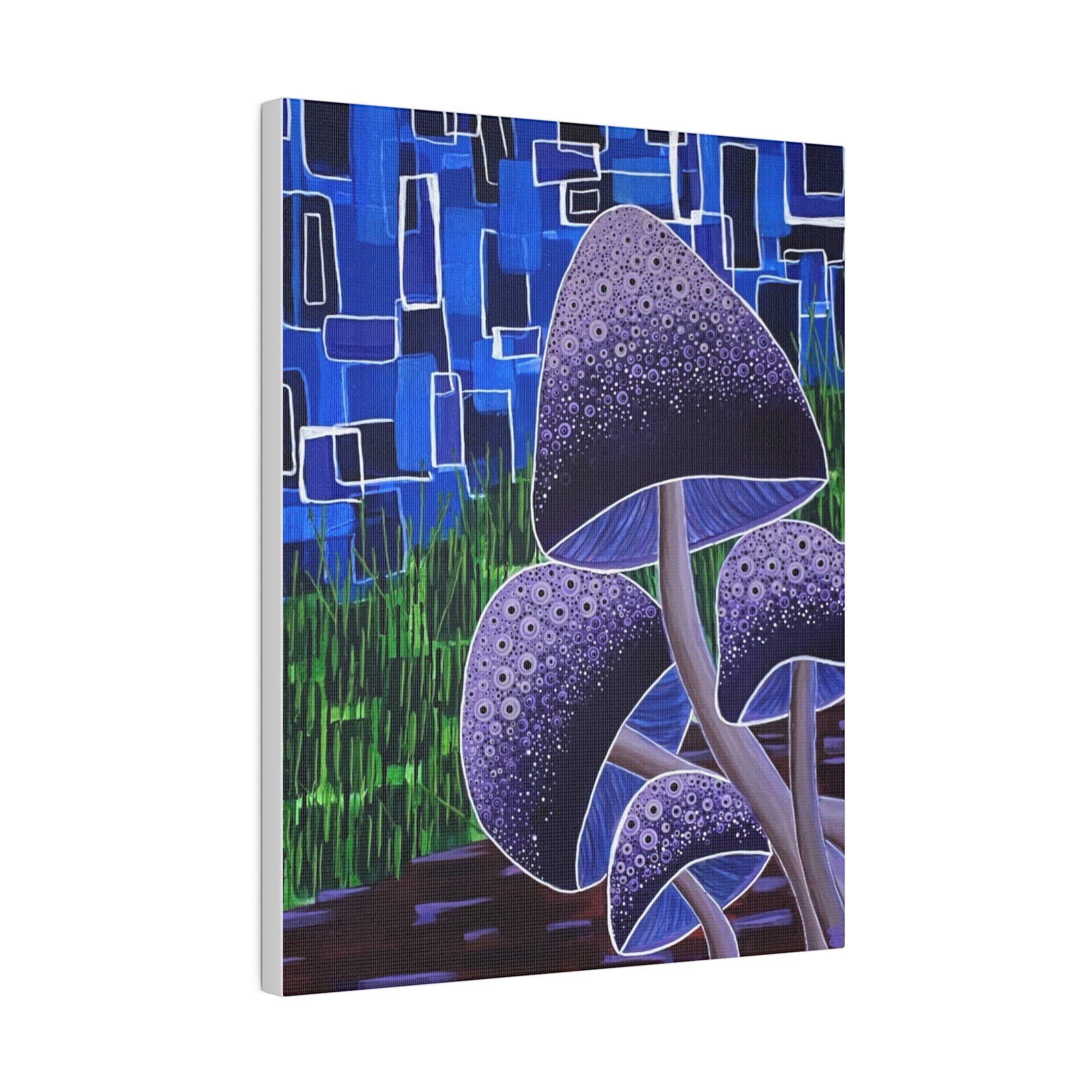 Forest Mushrooms Matte Canvas
