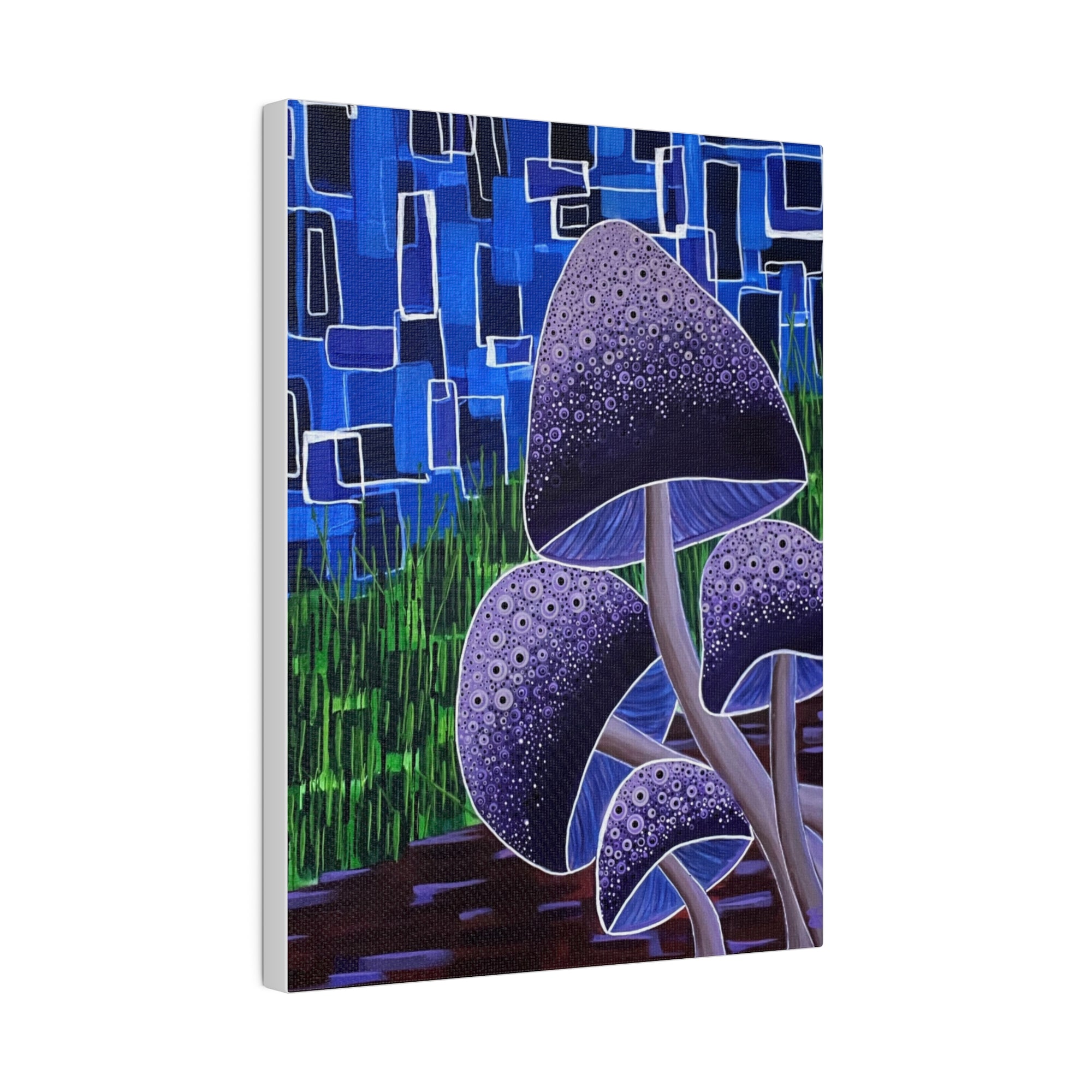 Forest Mushrooms Matte Canvas
