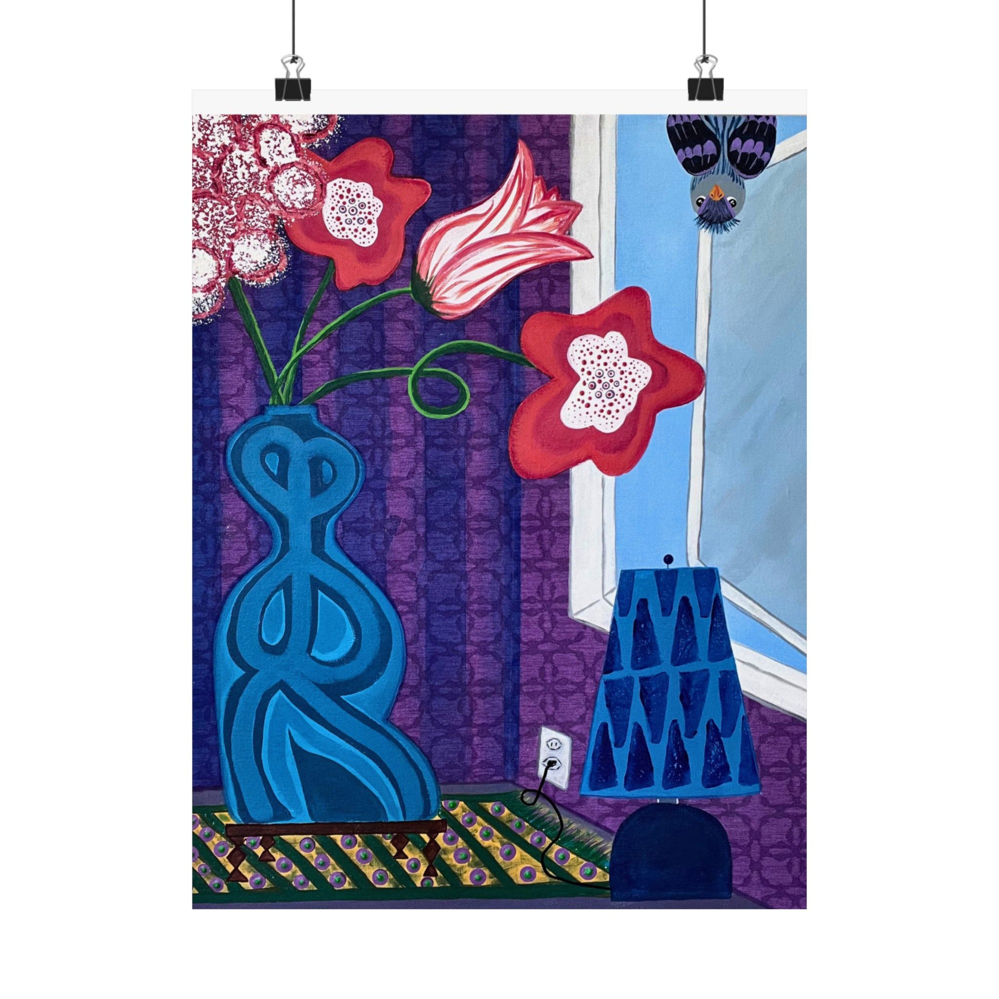 Peek a Boo Matte Vertical Print