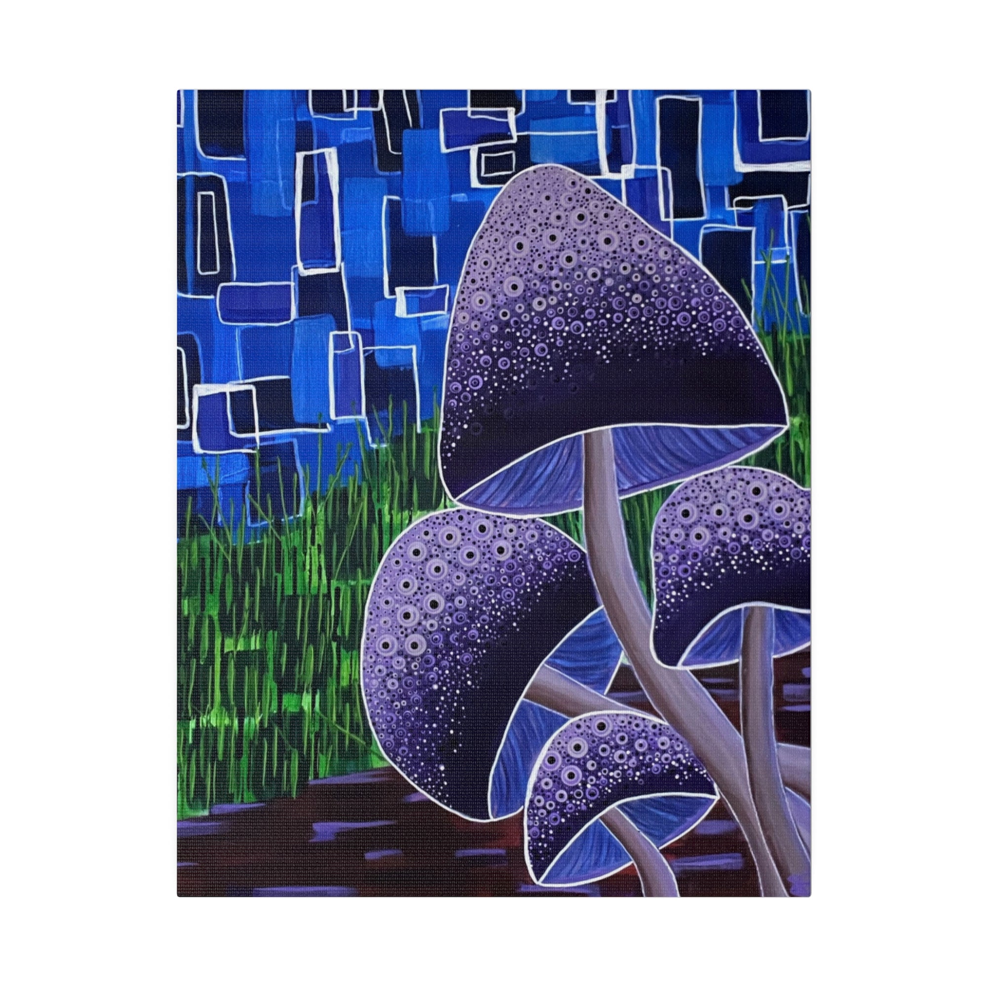 Forest Mushrooms Matte Canvas