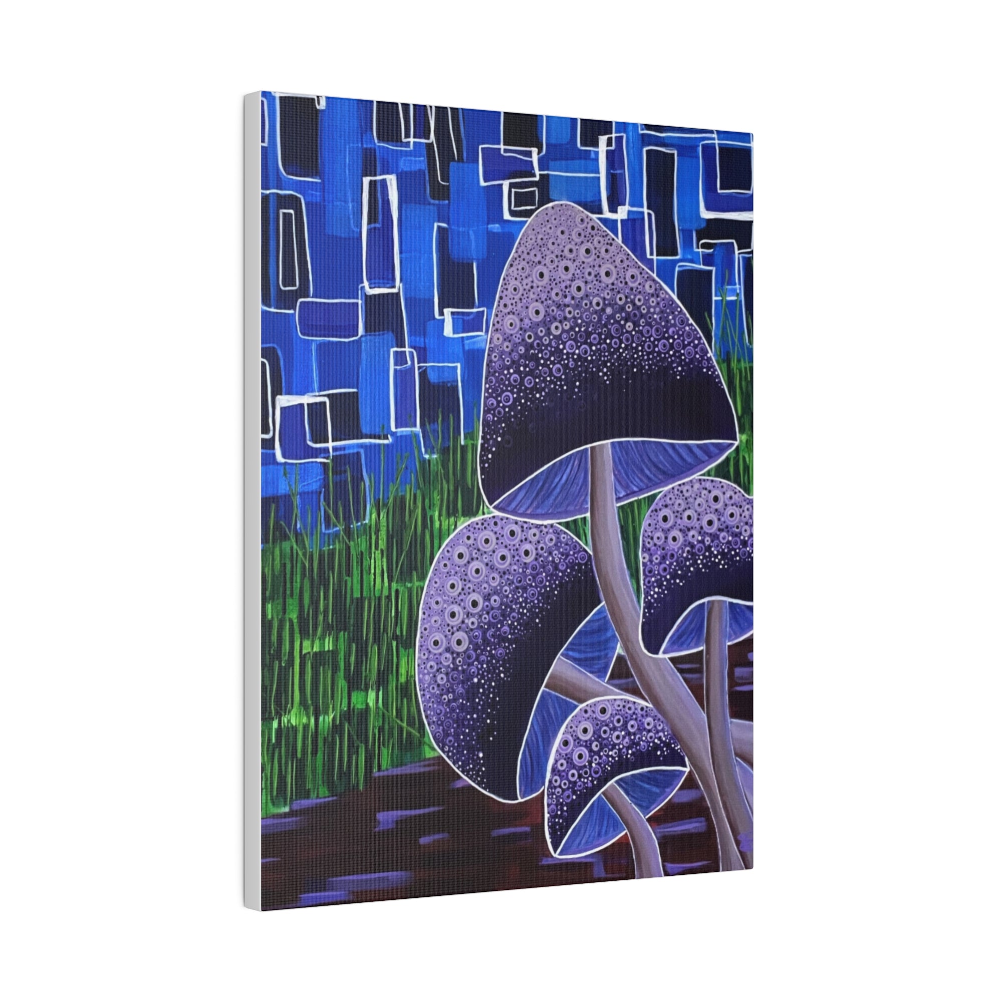 Forest Mushrooms Matte Canvas