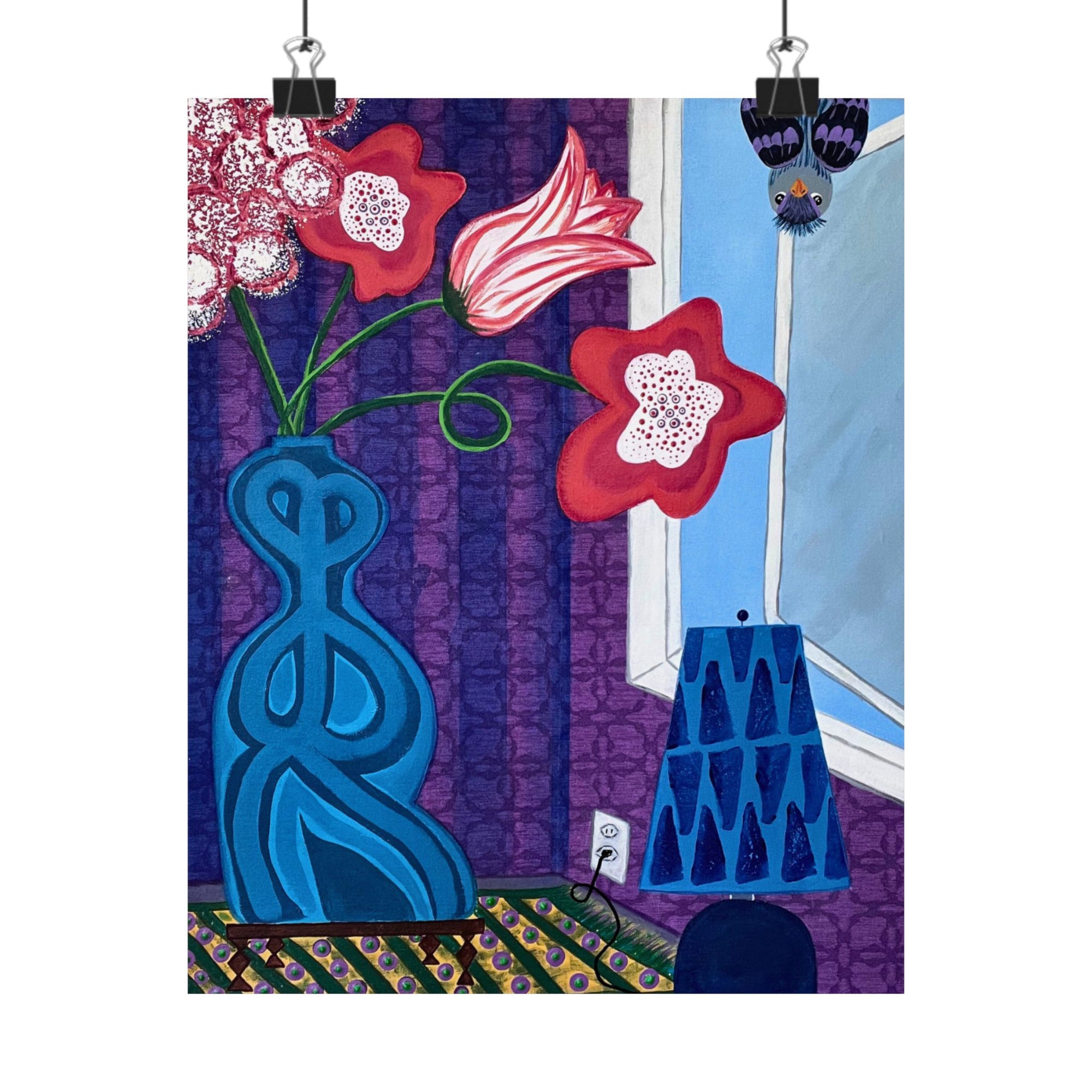 Peek a Boo Matte Vertical Print