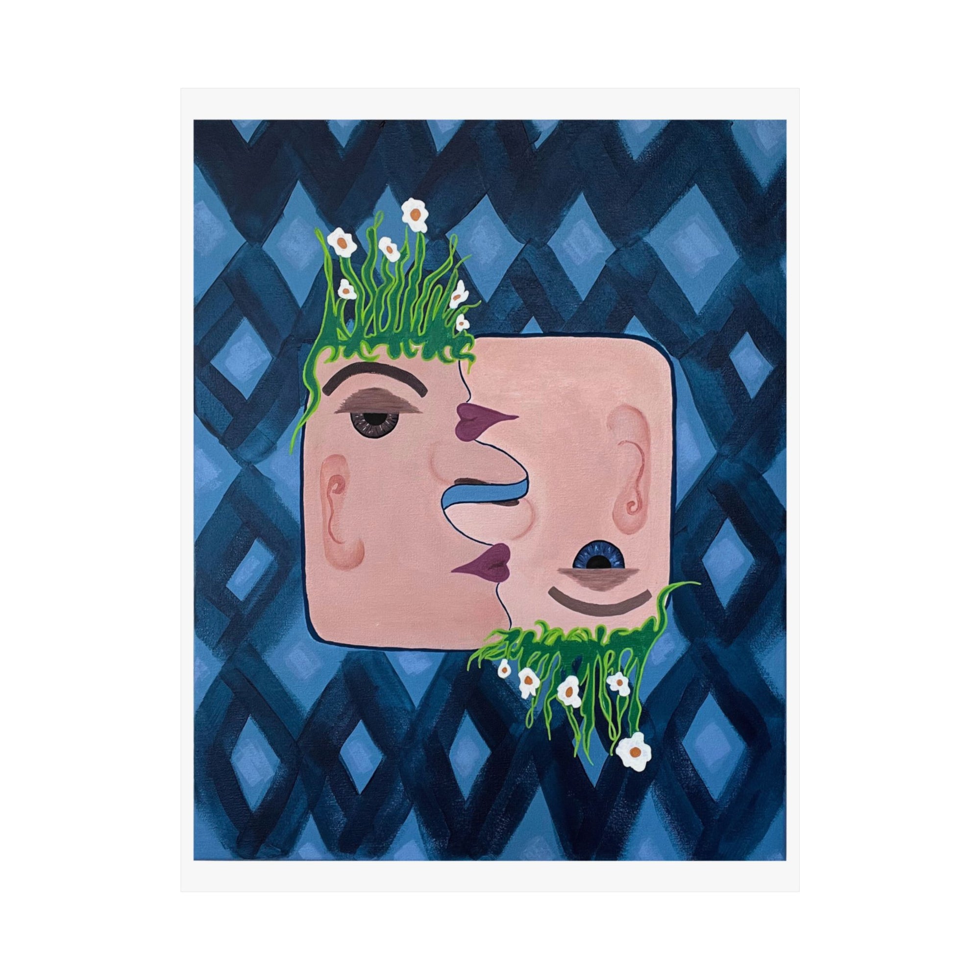 Garden Kiss Matte Vertical Print