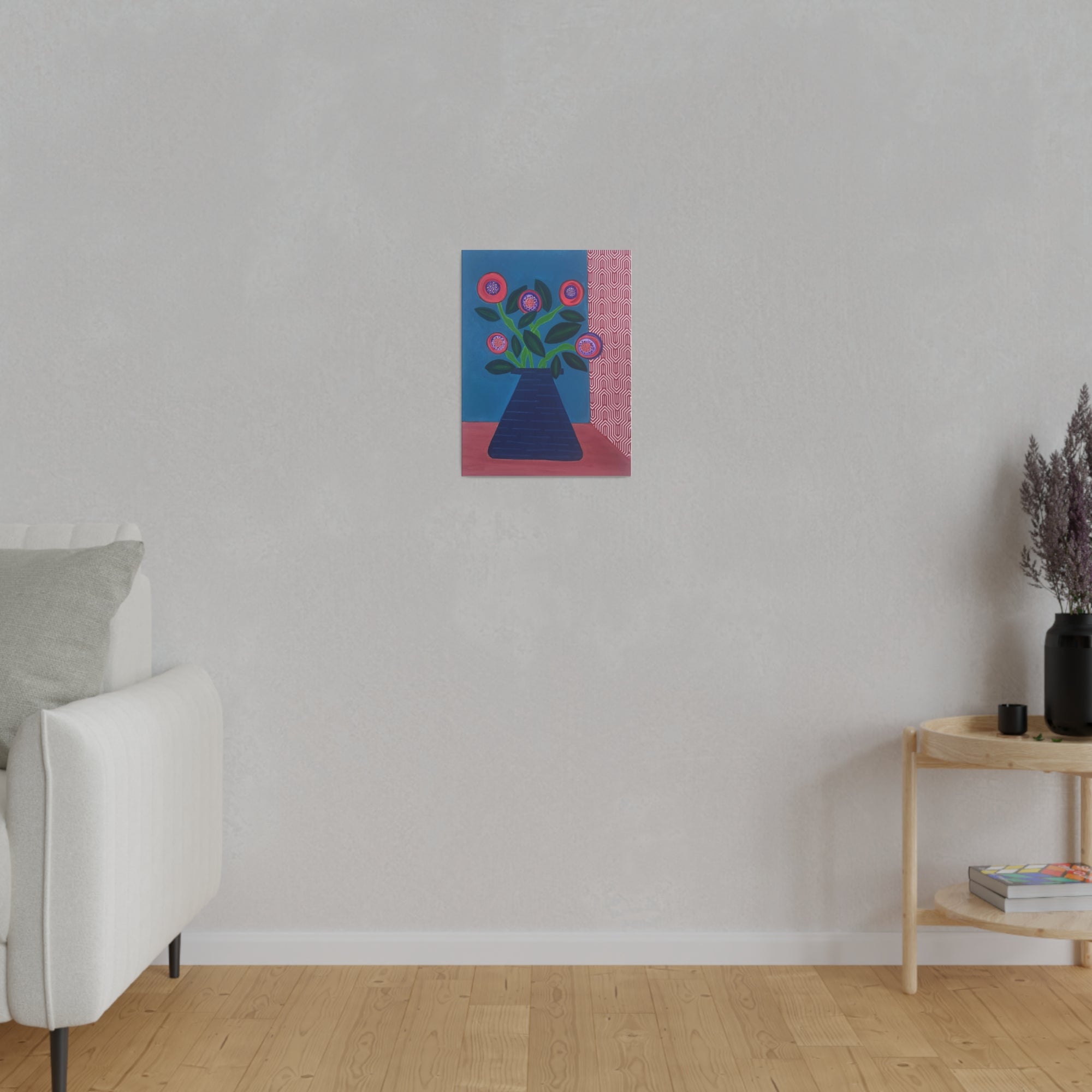 Modern Flowers Canvas, Stretched