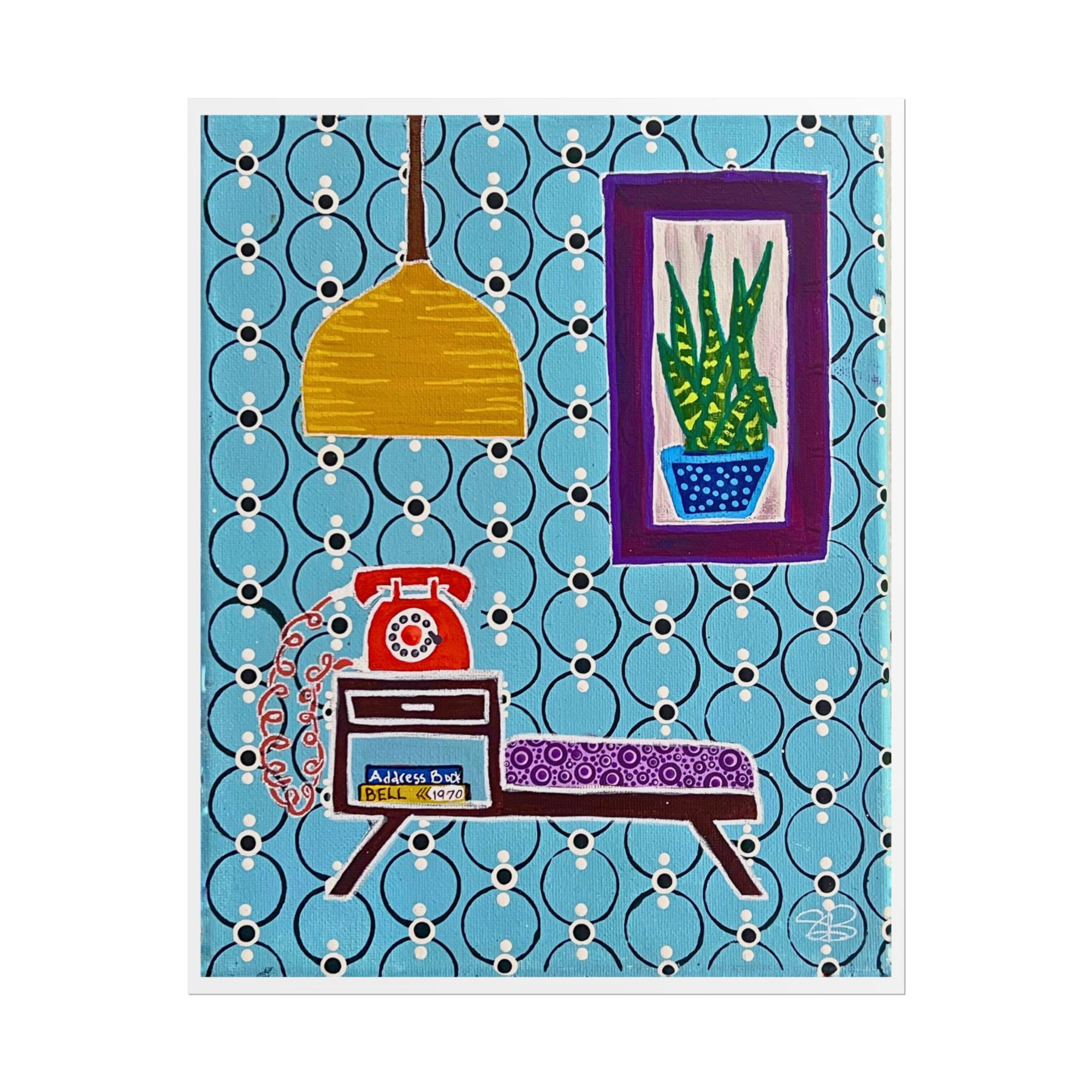 Gossip Bench 1970 Print