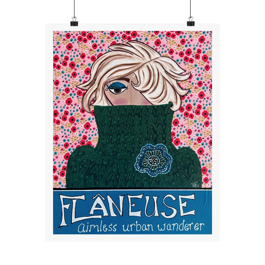 Flaneuse Matte Vertical Print