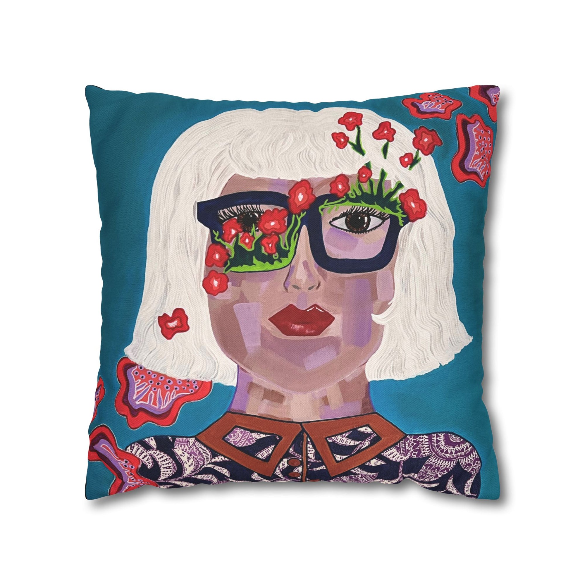 Daydreams Spun Polyester Square Pillow cover 18 x 18