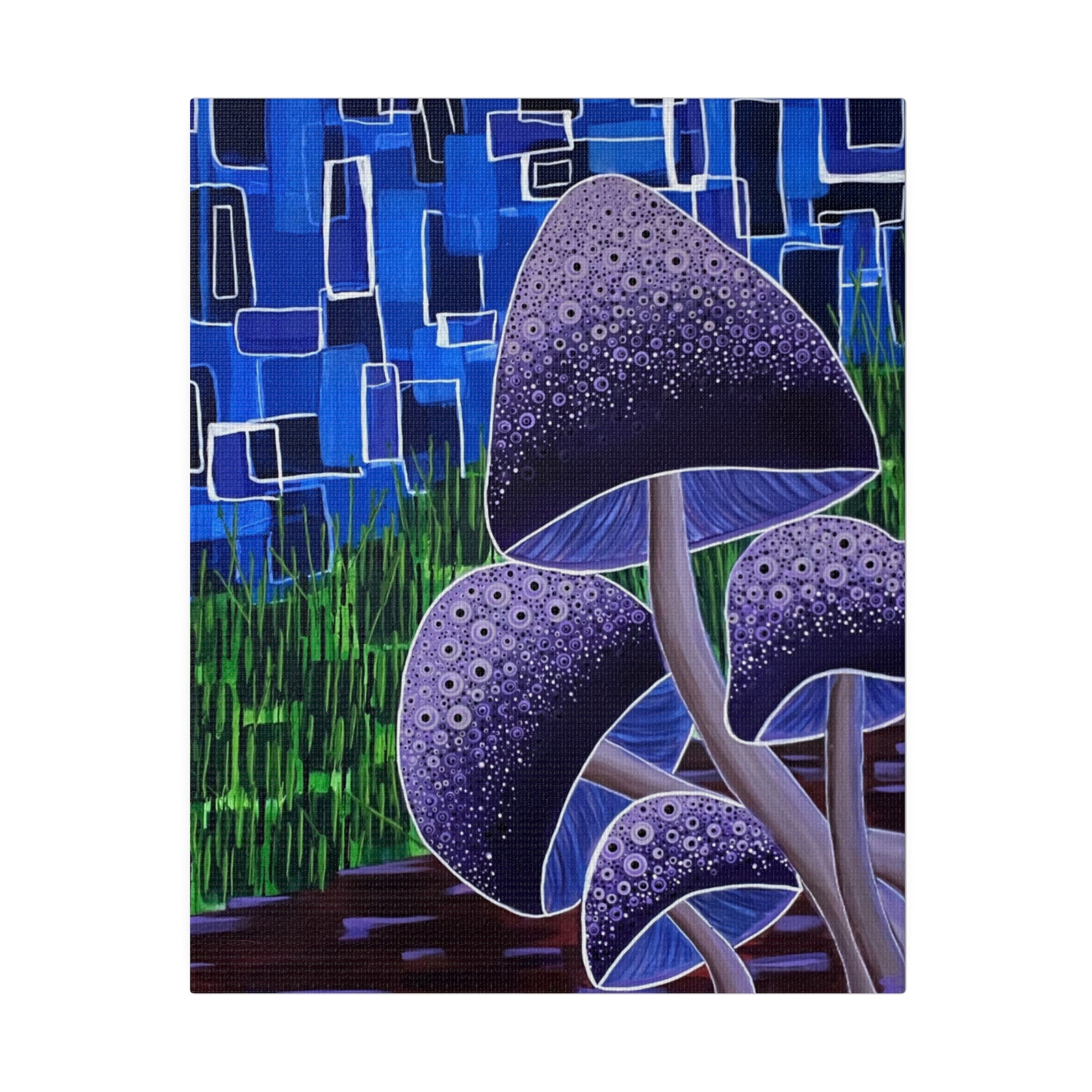 Forest Mushrooms Matte Canvas