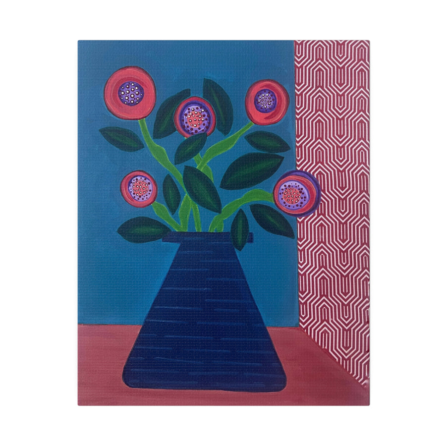 Modern Flowers Canvas, Stretched