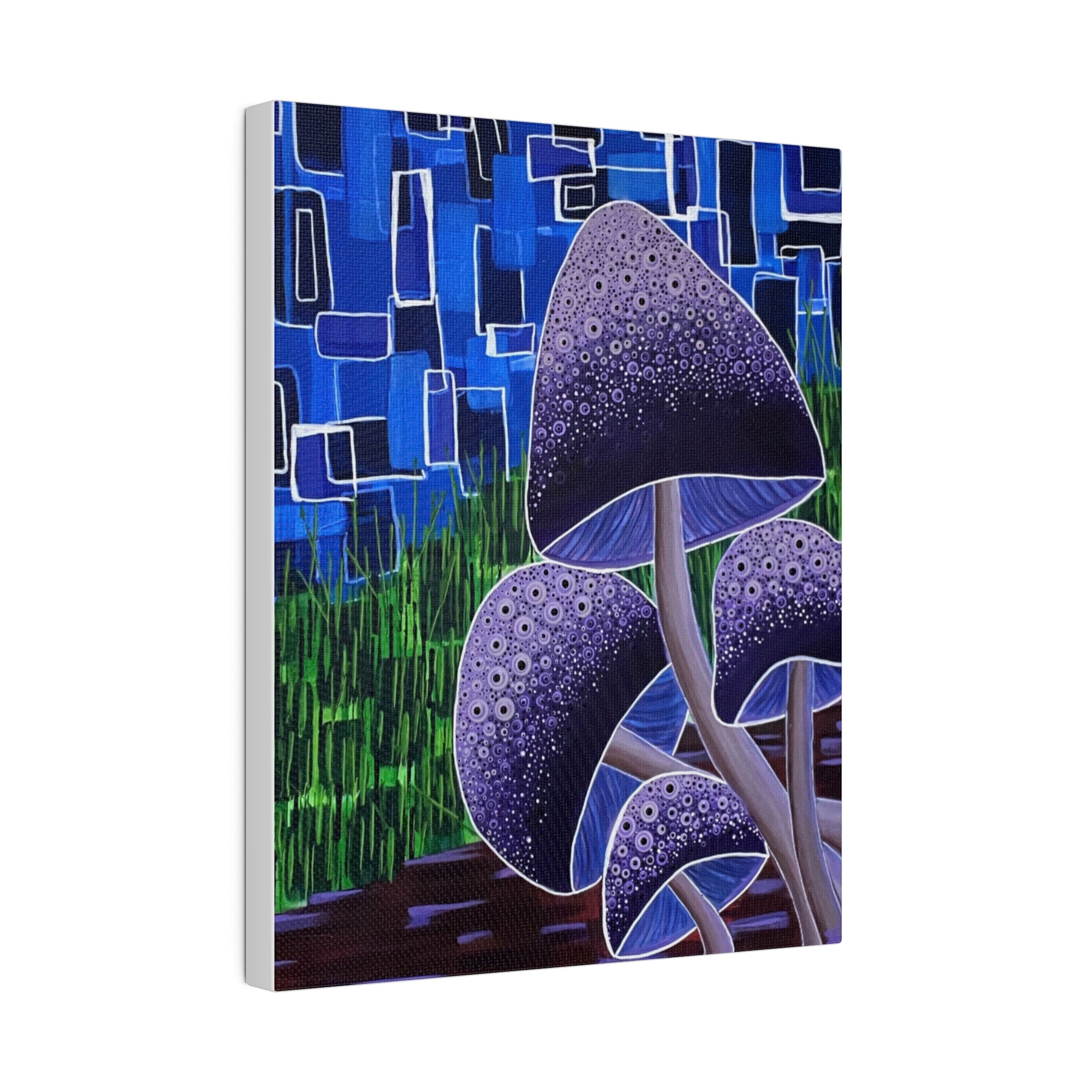 Forest Mushrooms Matte Canvas
