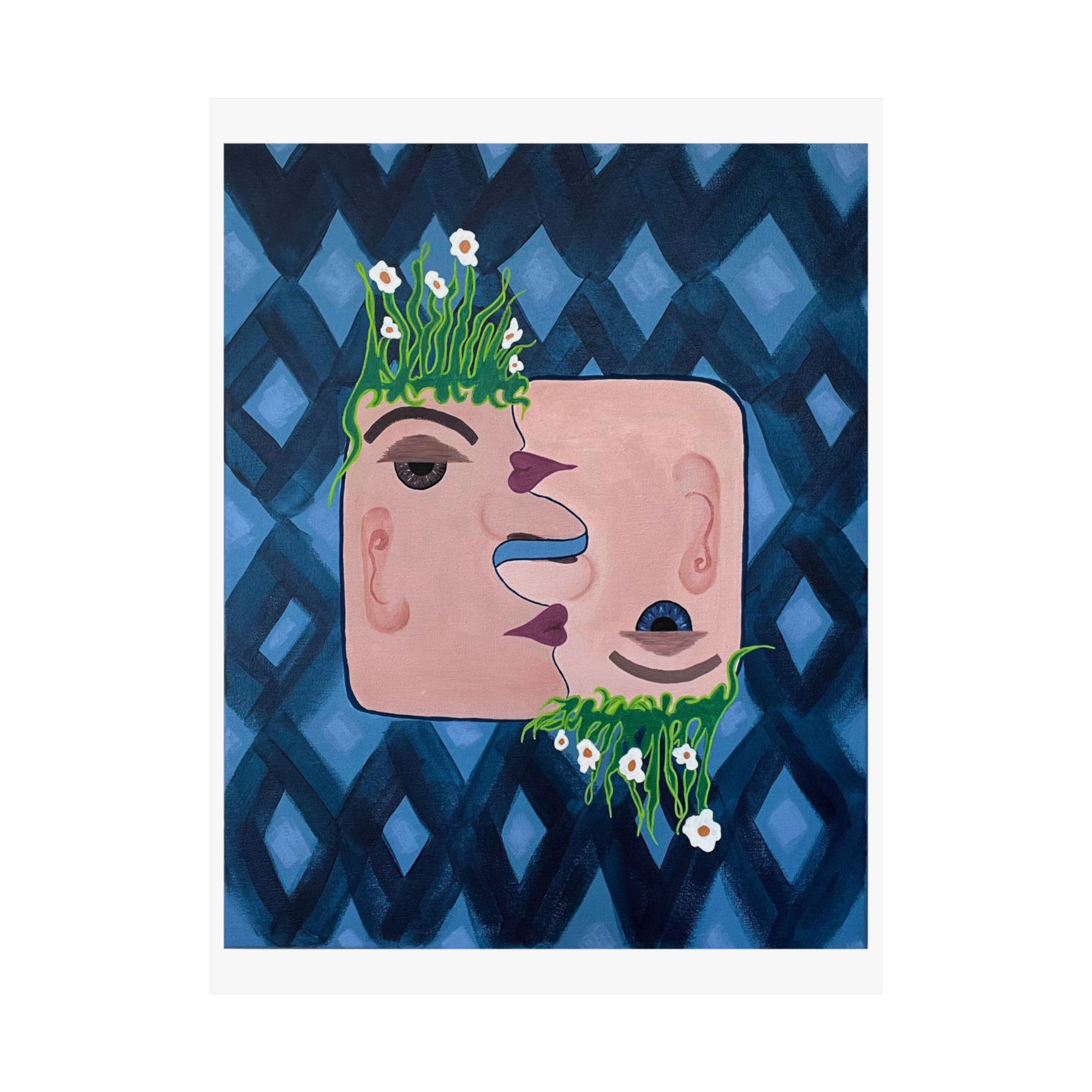 Garden Kiss Matte Vertical Print