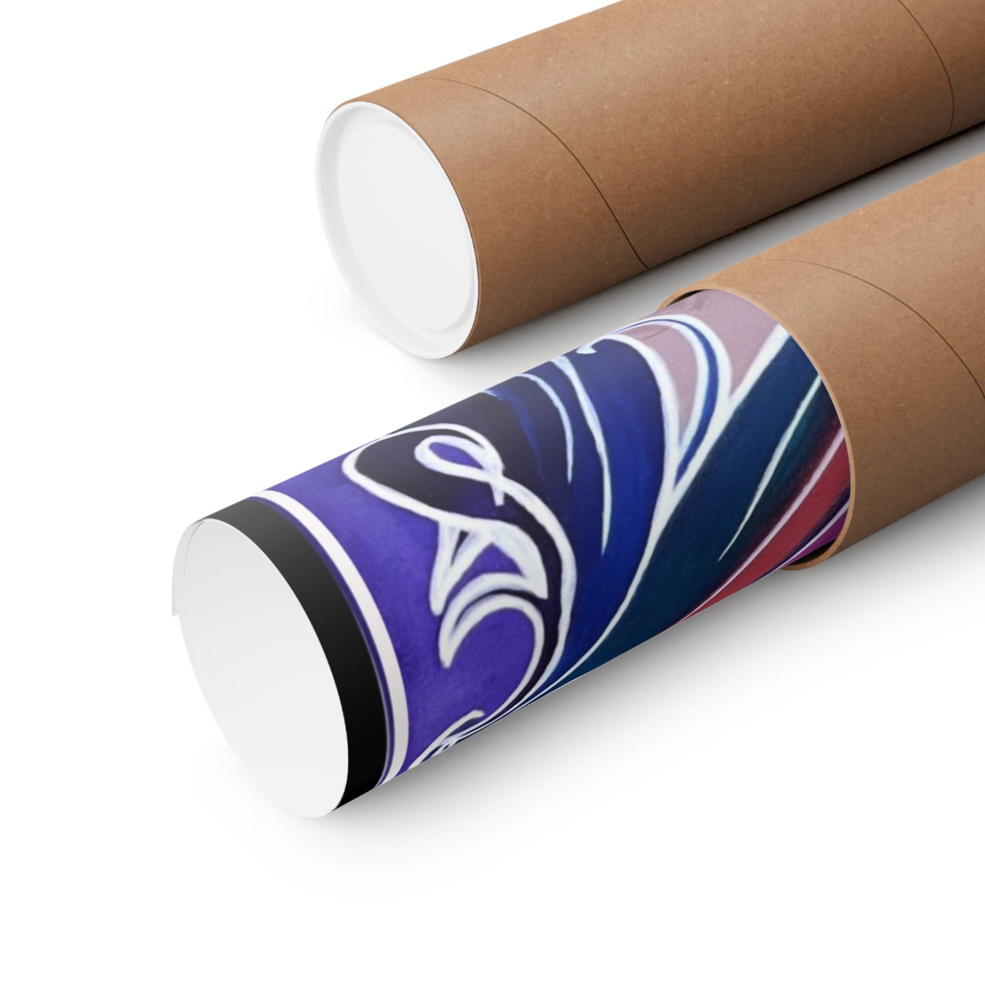 Kinky Hair Matte Vertical Print