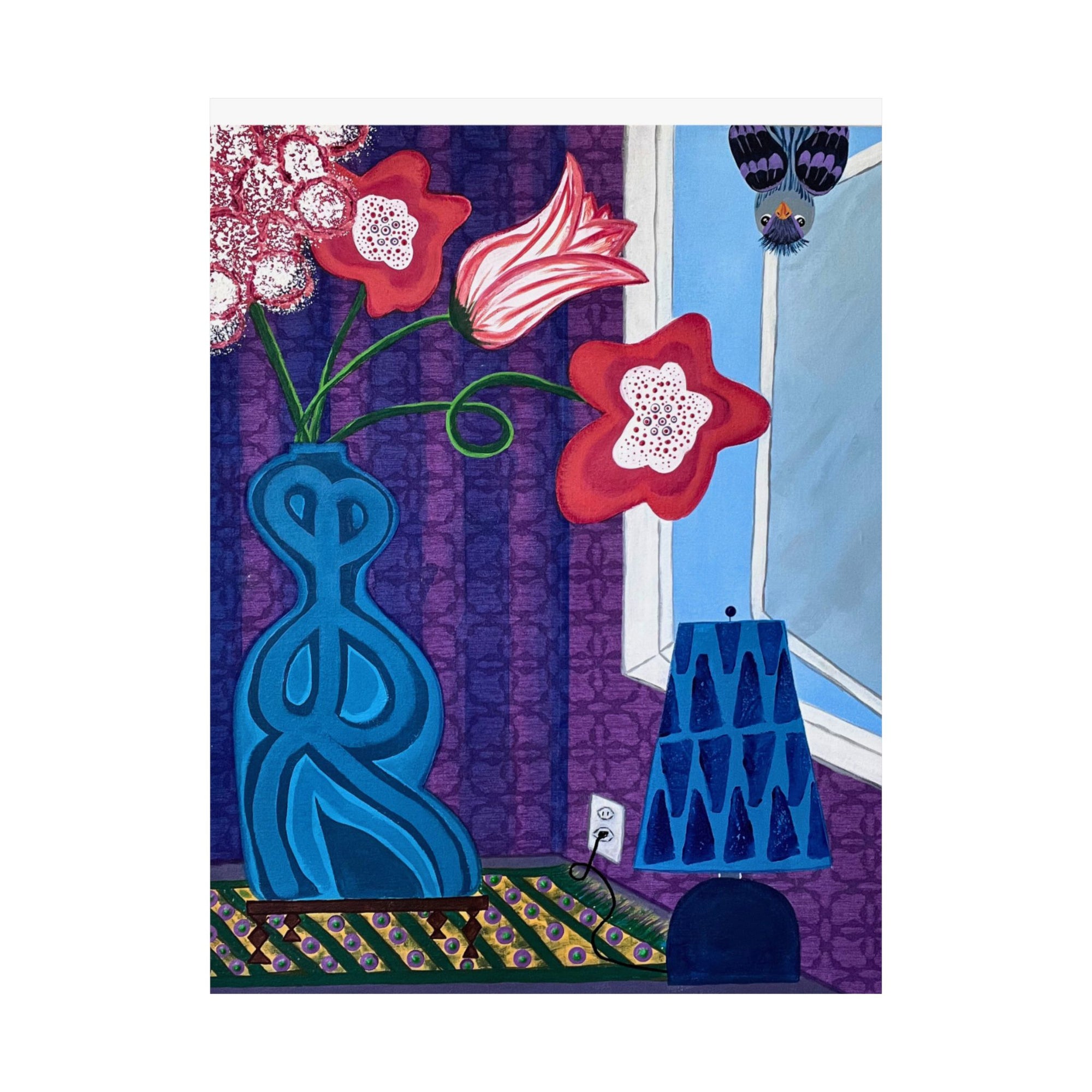 Peek a Boo Matte Vertical Print