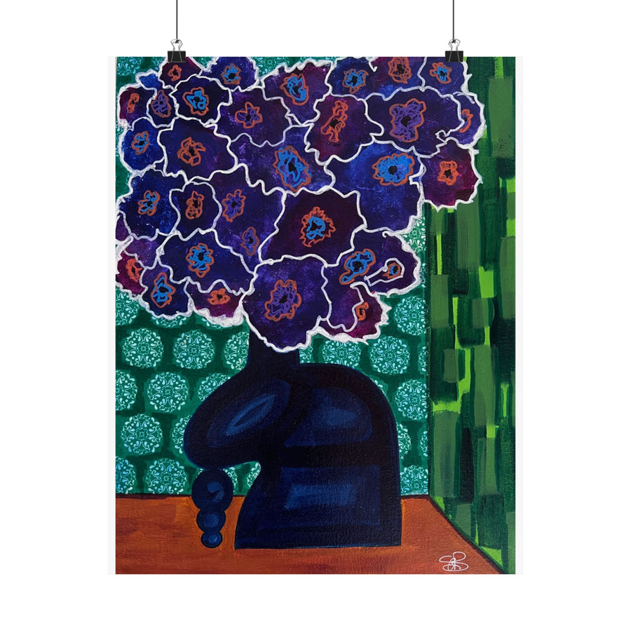 Feeling Blueberry Matte Vertical Print