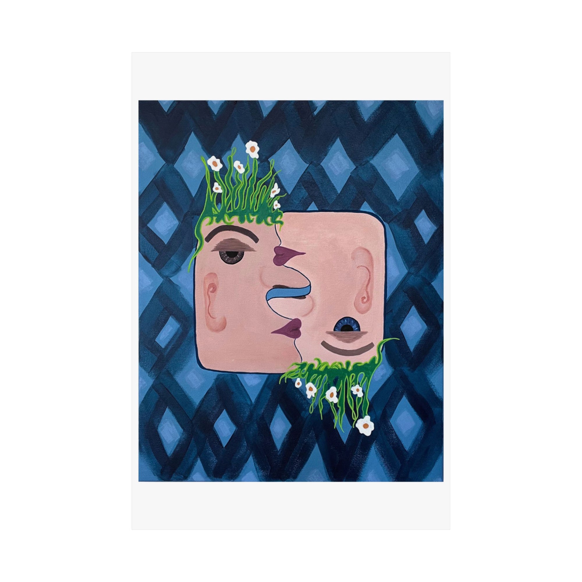 Garden Kiss Matte Vertical Print