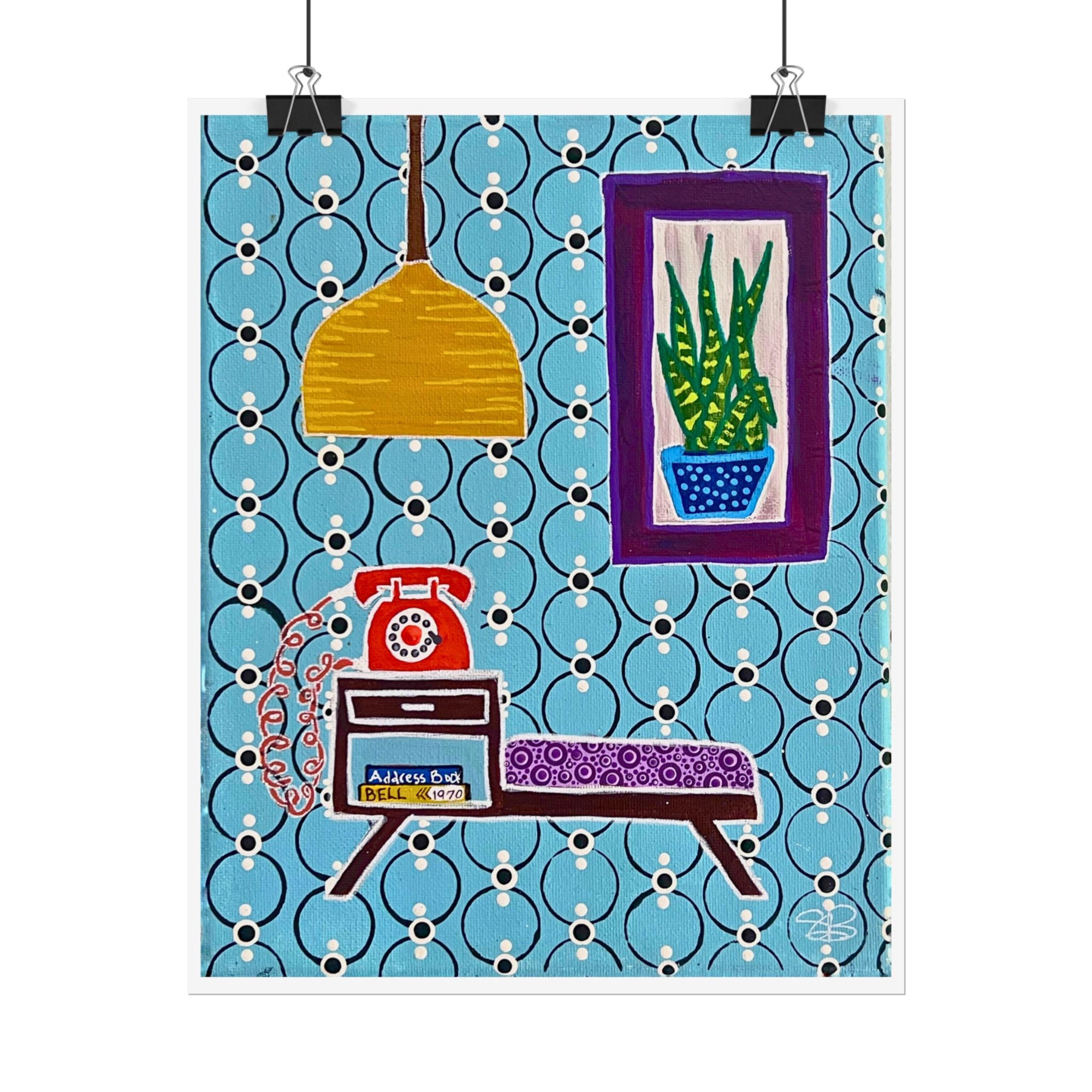 Gossip Bench 1970 Print