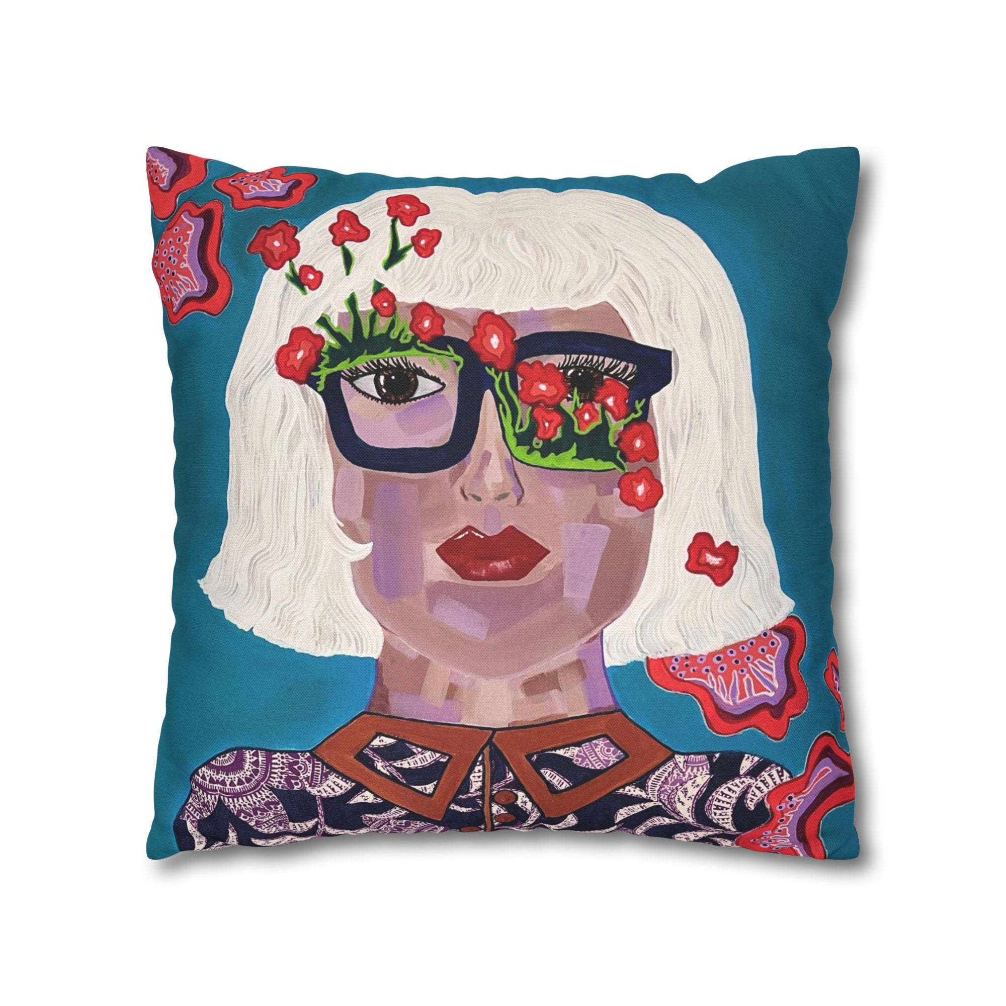 Daydreams Spun Polyester Square Pillow cover 18 x 18