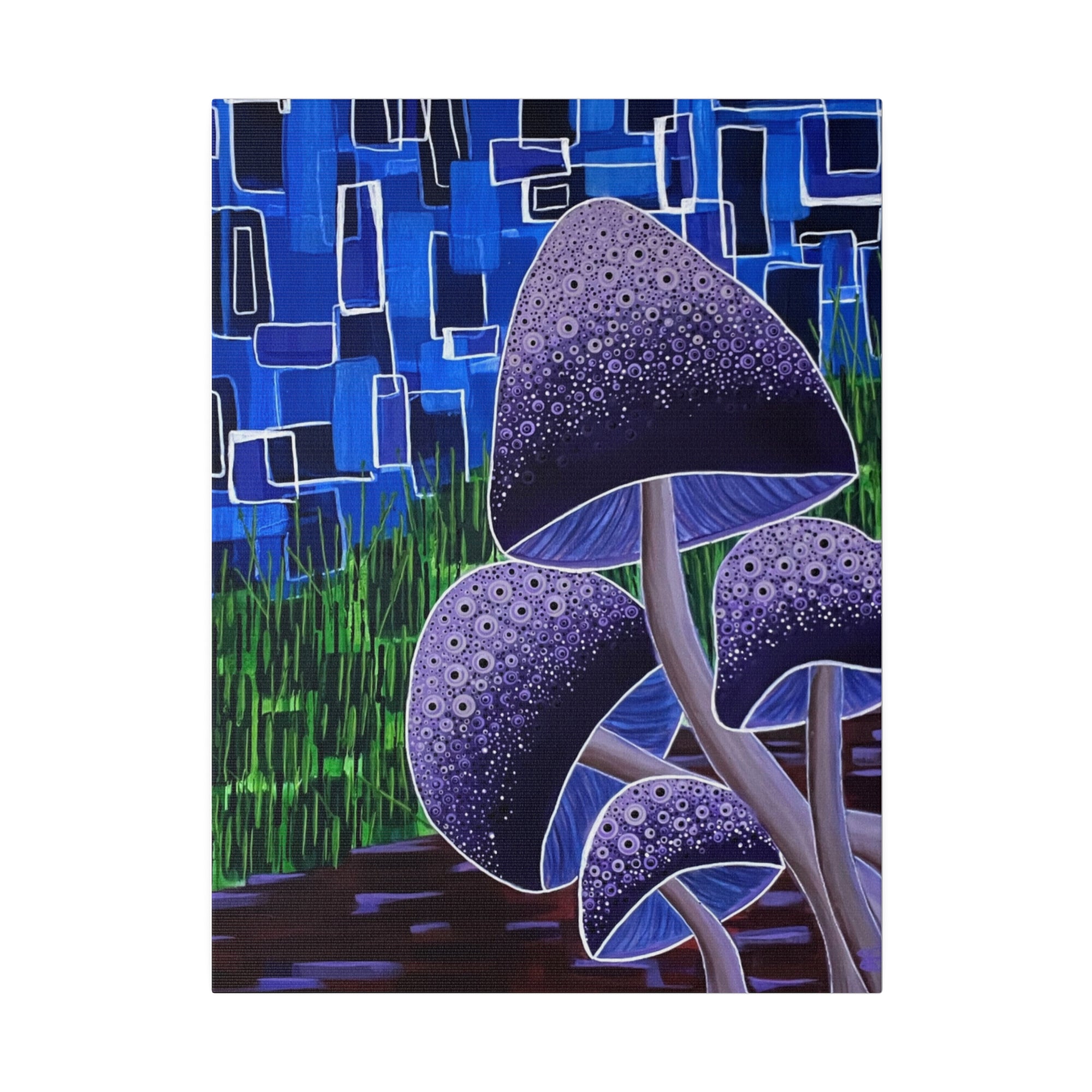 Forest Mushrooms Matte Canvas
