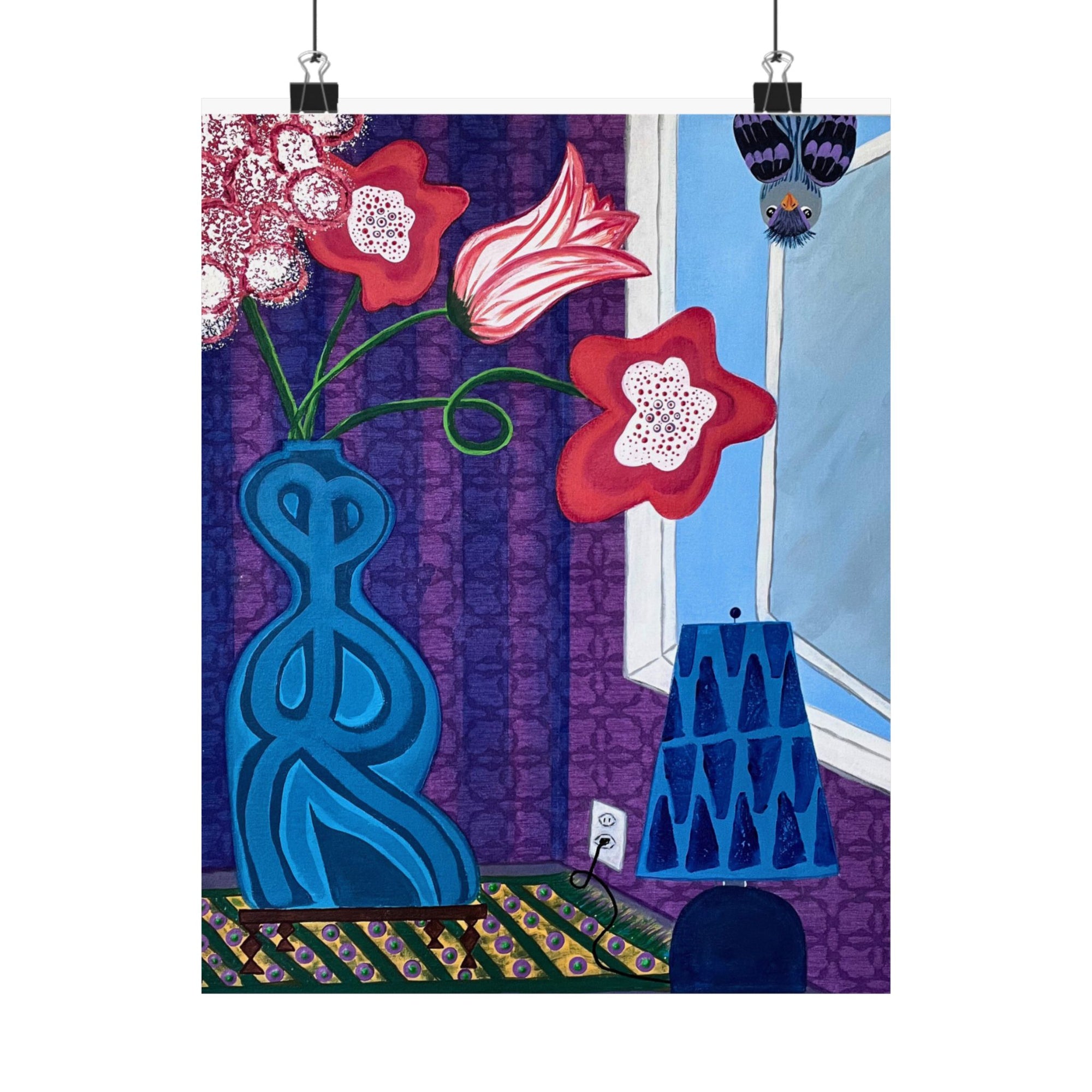 Peek a Boo Matte Vertical Print