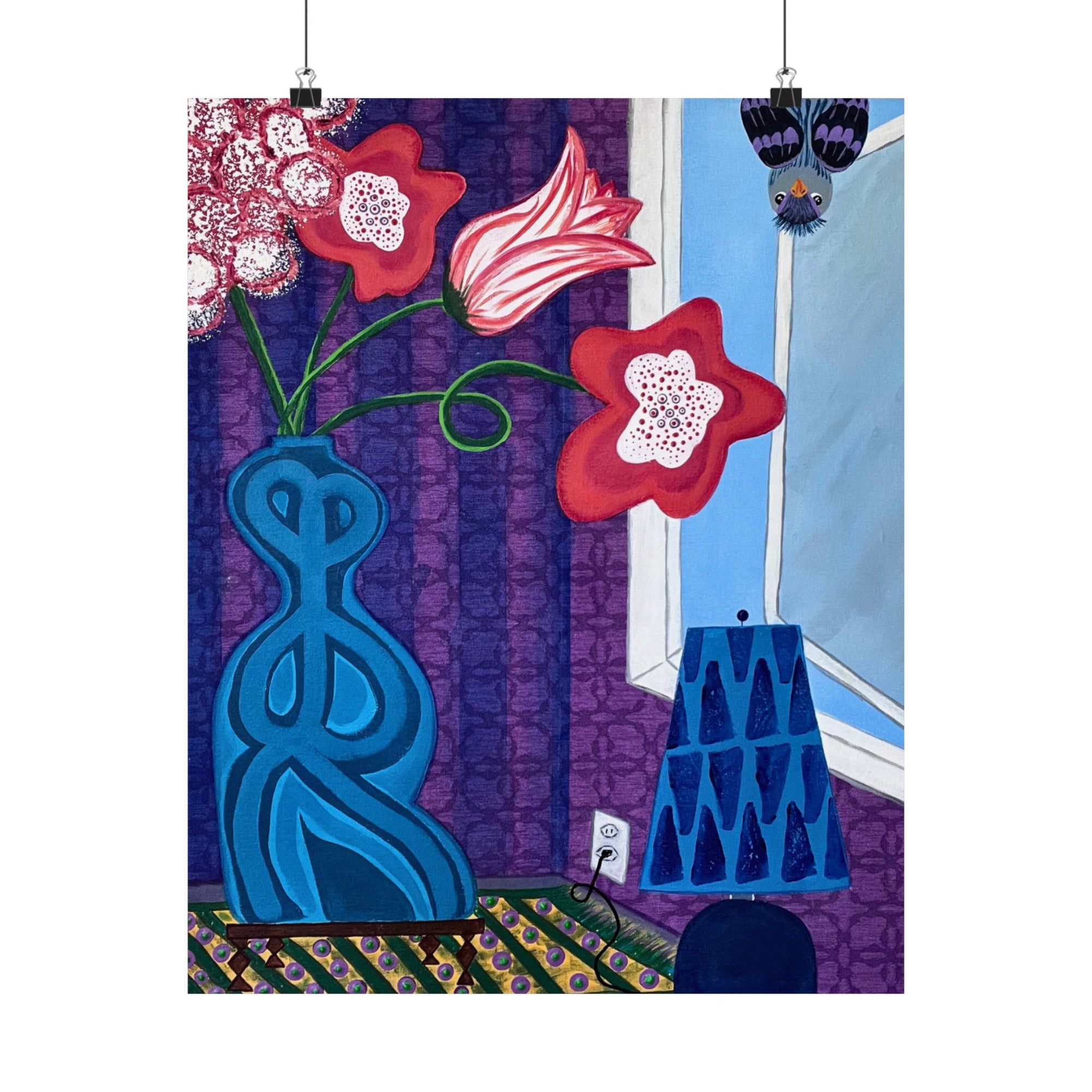 Peek a Boo Matte Vertical Print