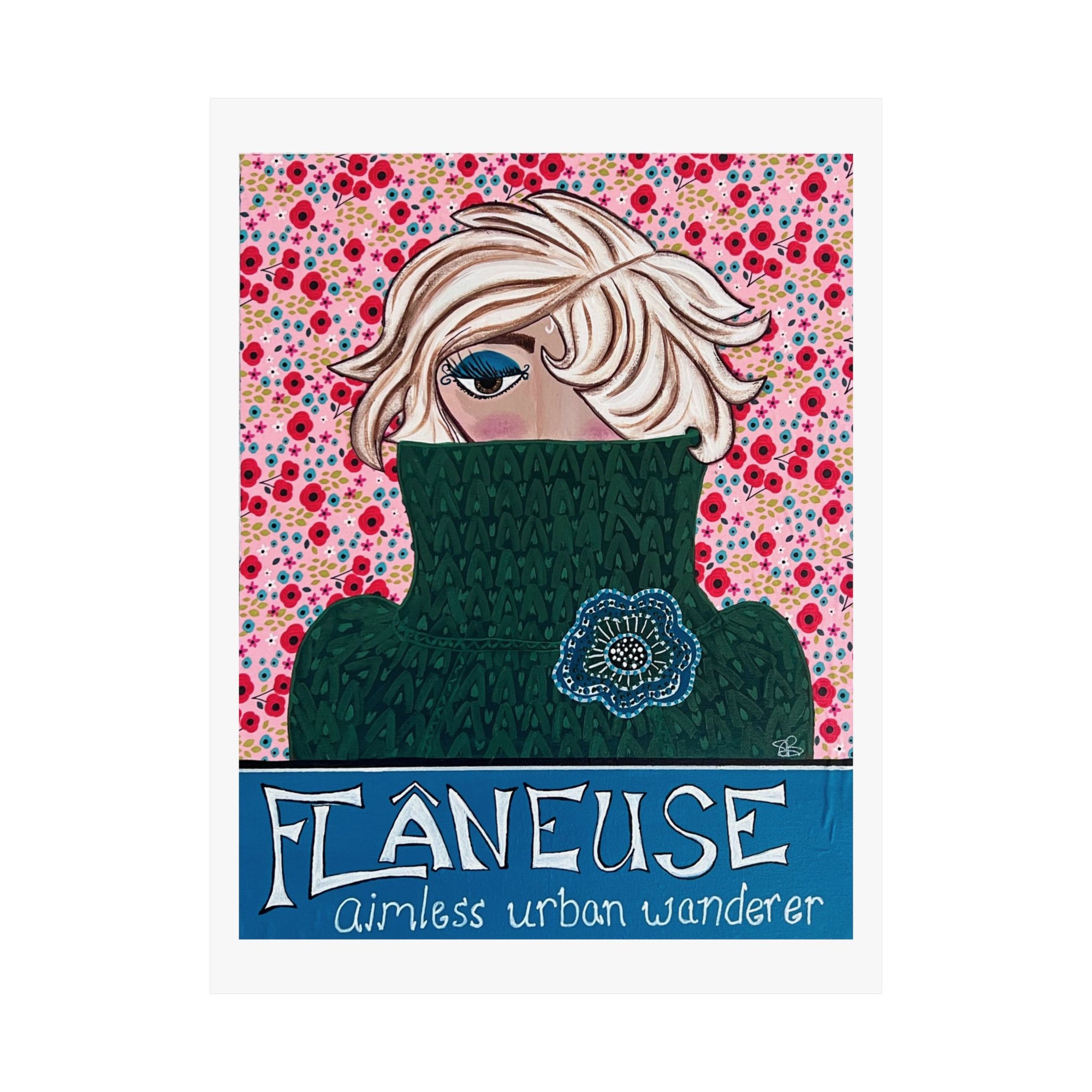 Flaneuse Matte Vertical Print