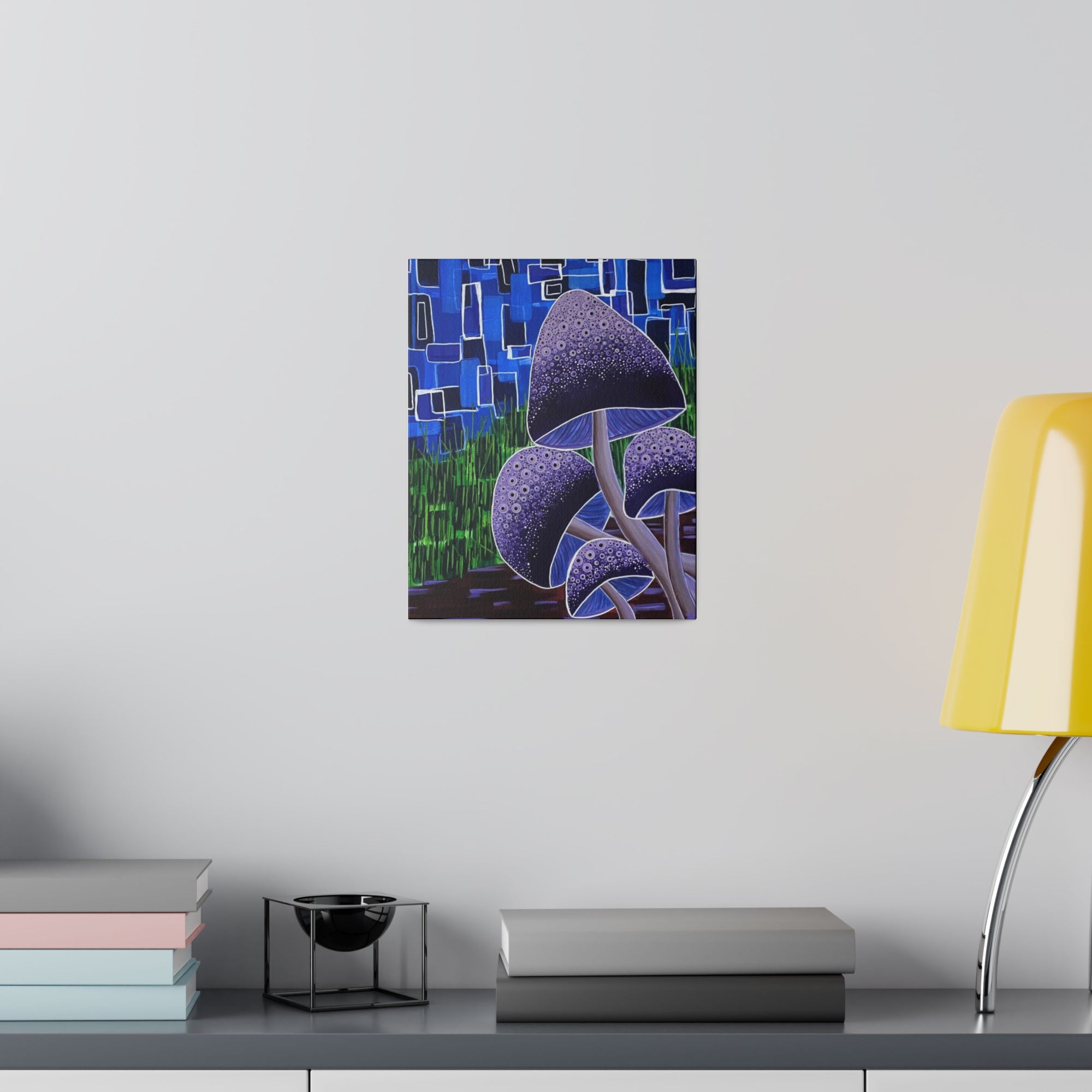 Forest Mushrooms Matte Canvas