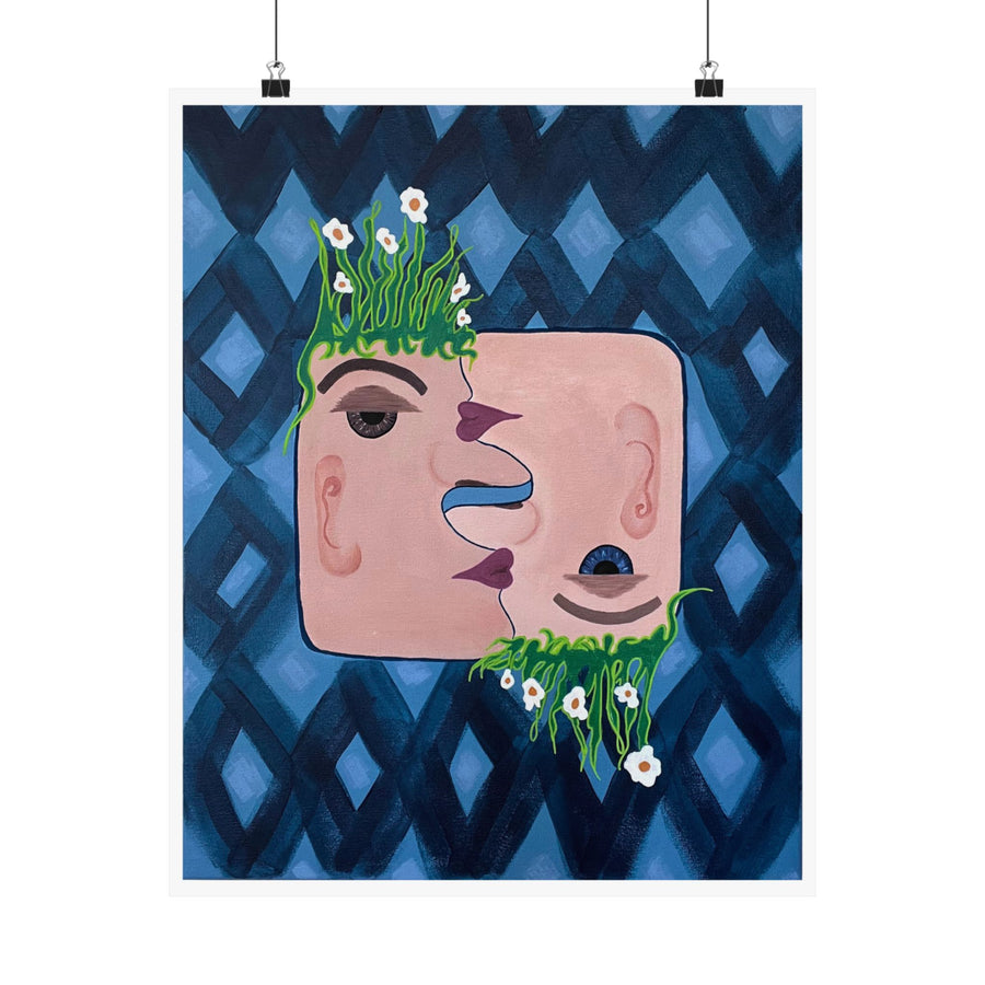 Garden Kiss Matte Vertical Print