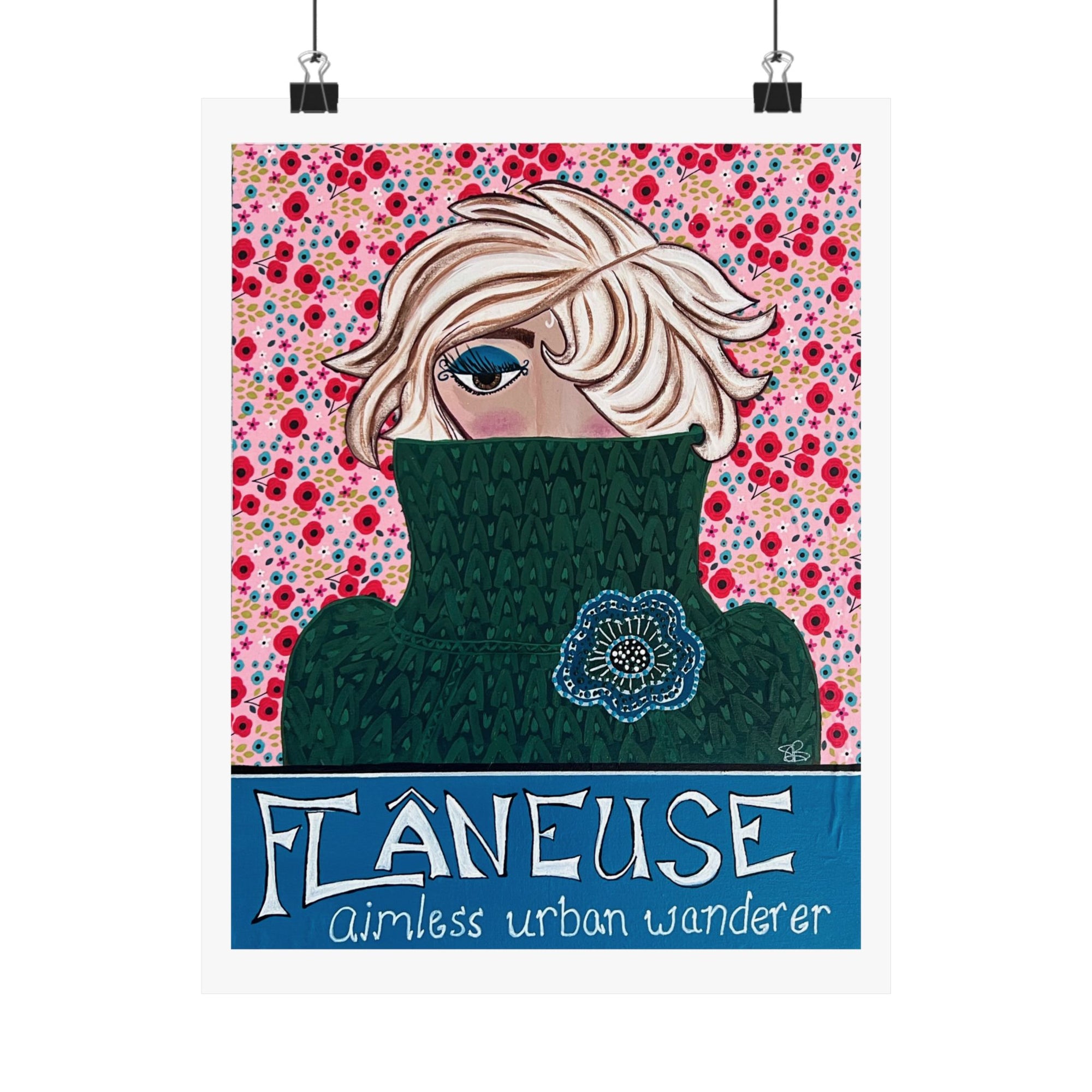 Flaneuse Matte Vertical Print