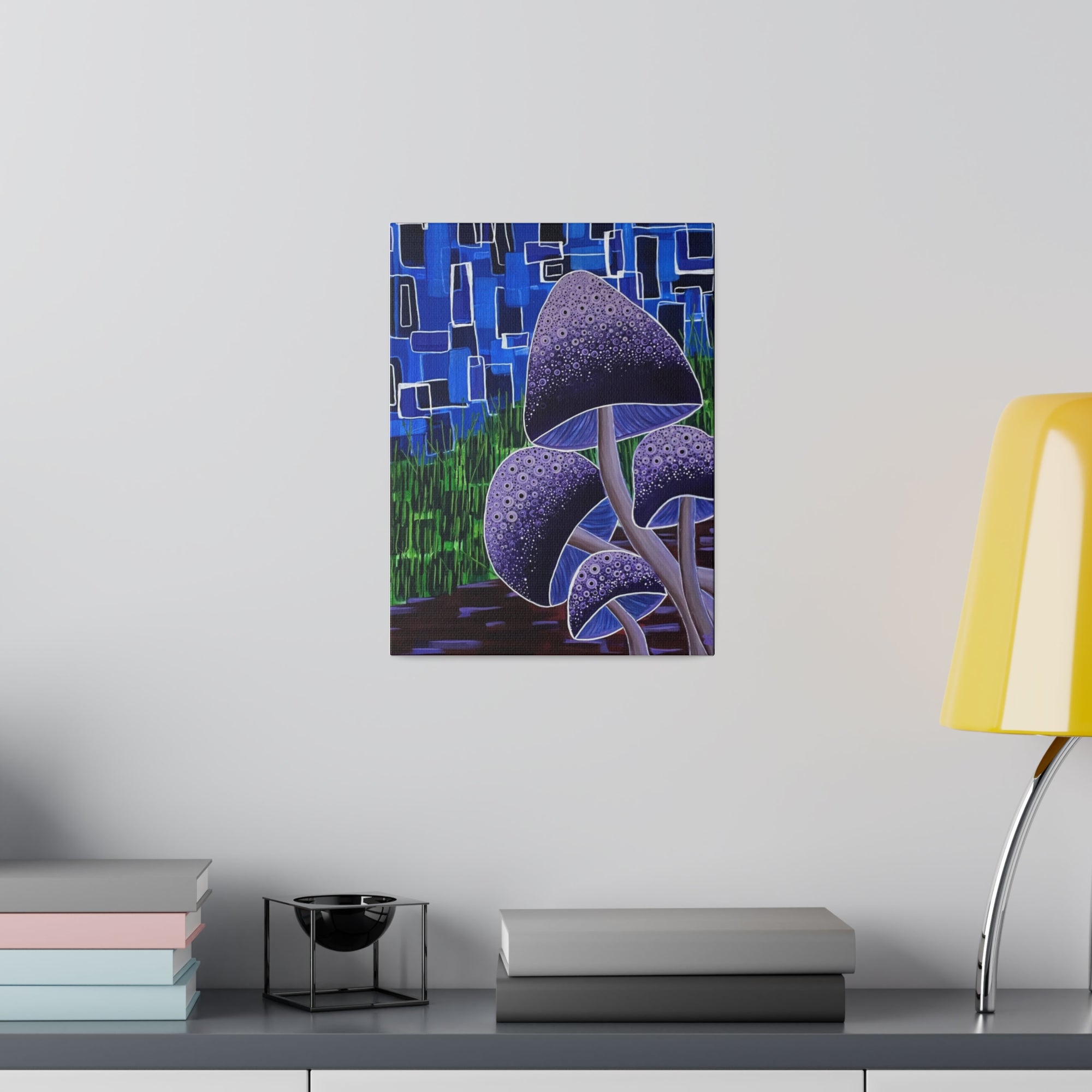 Forest Mushrooms Matte Canvas