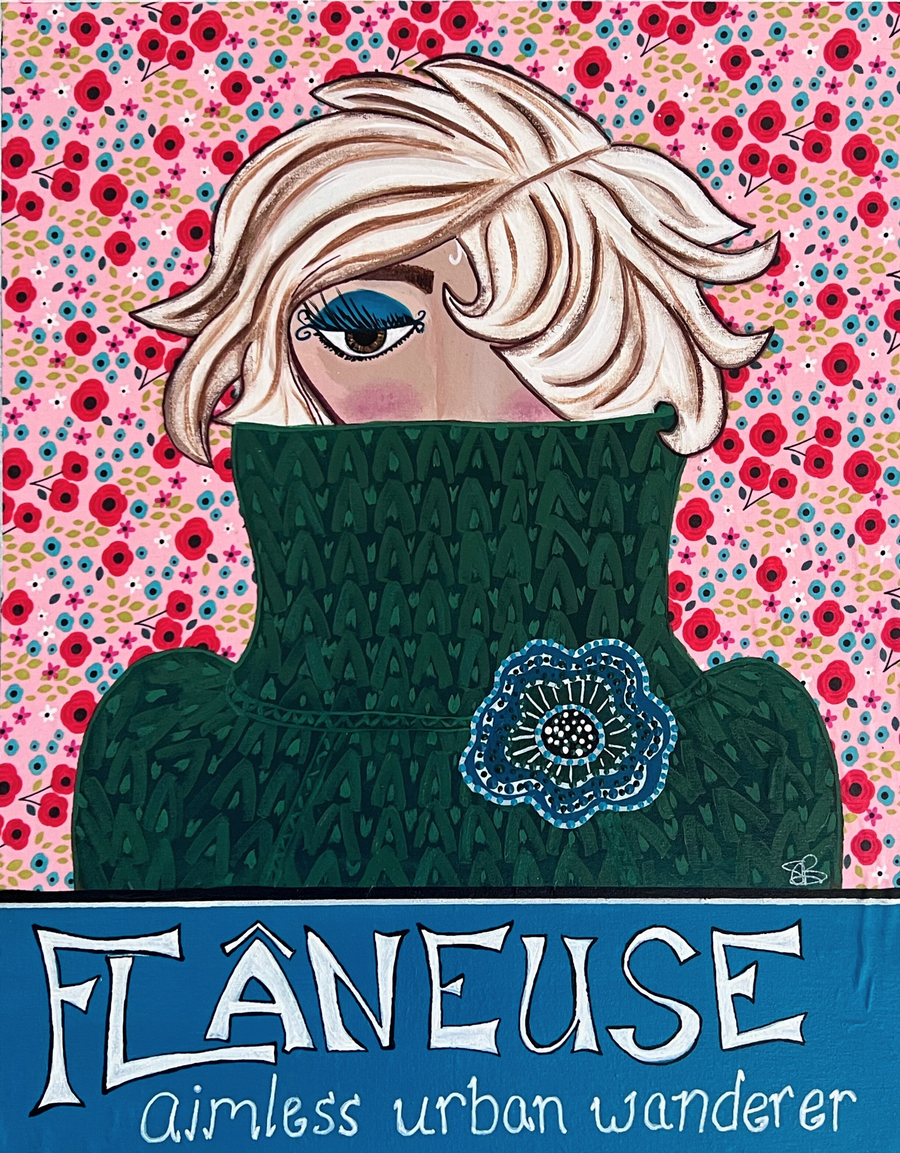 Flaneuse 16 x 20 Matte Canvas