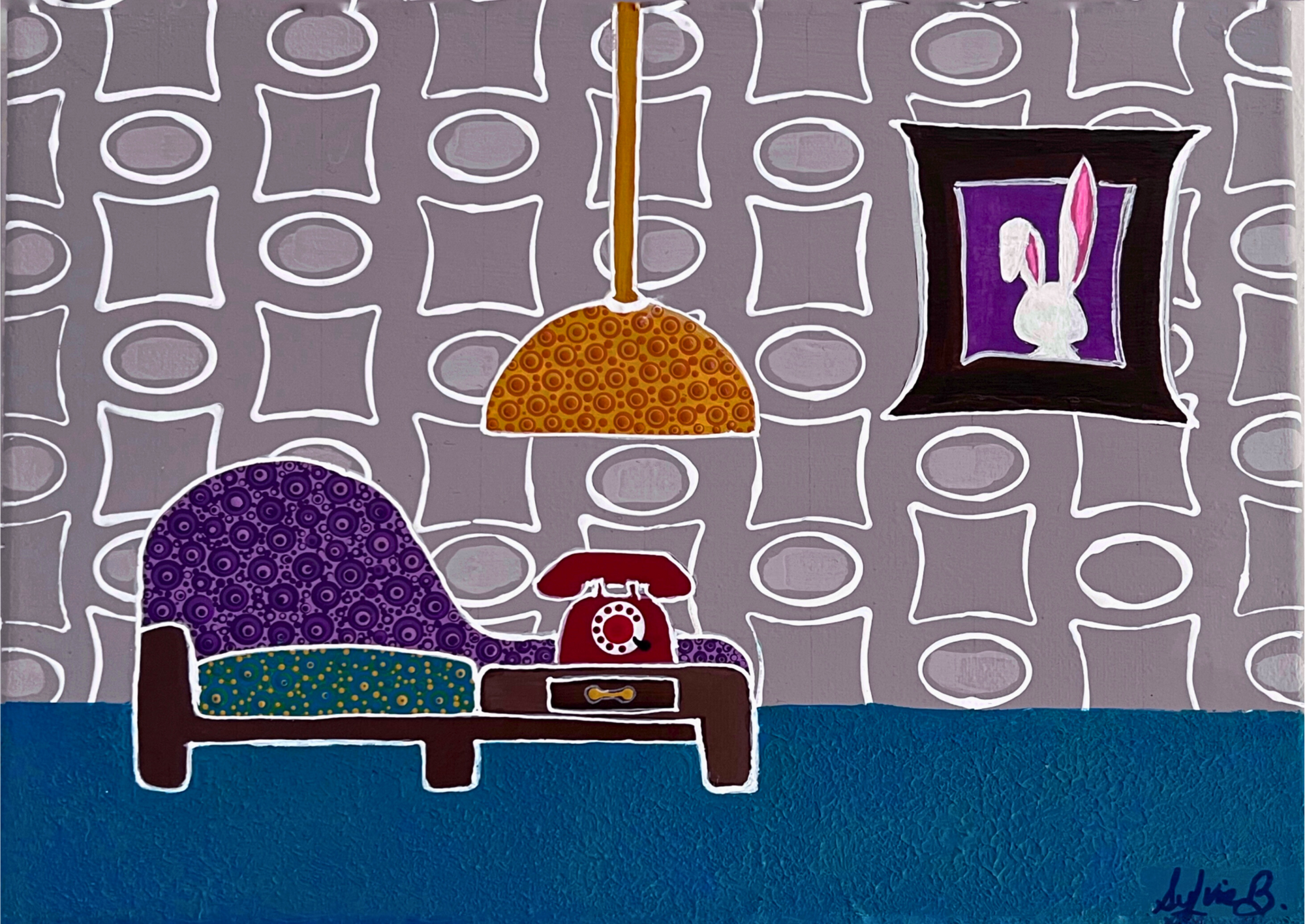 Gossip bench 9 x12 print