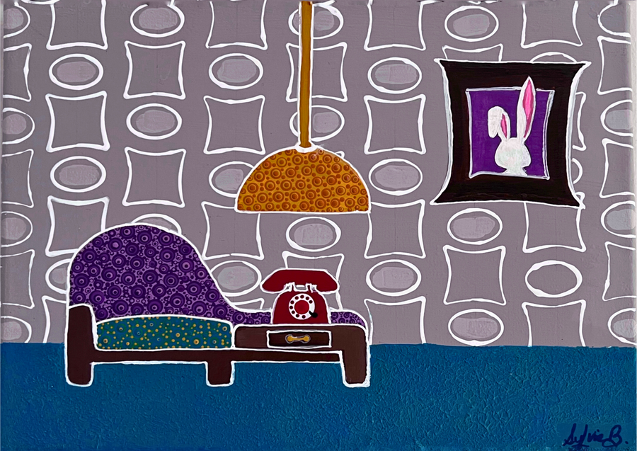 Gossip bench 9 x12 print